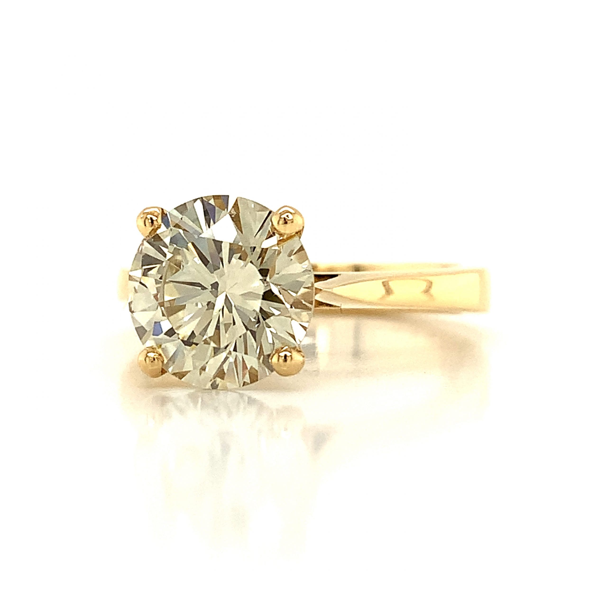 3.08ct GIA Certificated Diamond Solitaire Ring