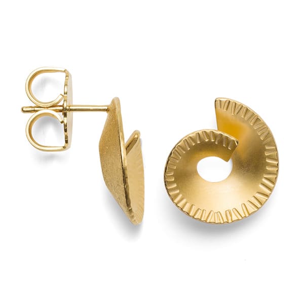 Bastian Gold Spiral Stud Earrings