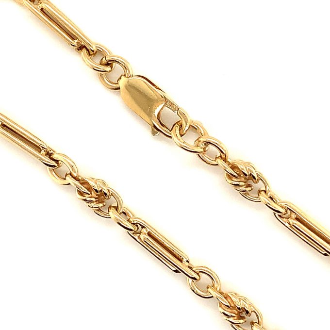 9 Carat Gold Vintage Fancy Link Chain