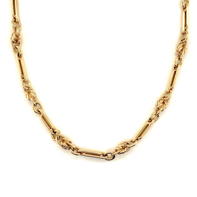9 Carat Gold Vintage Fancy Link Chain