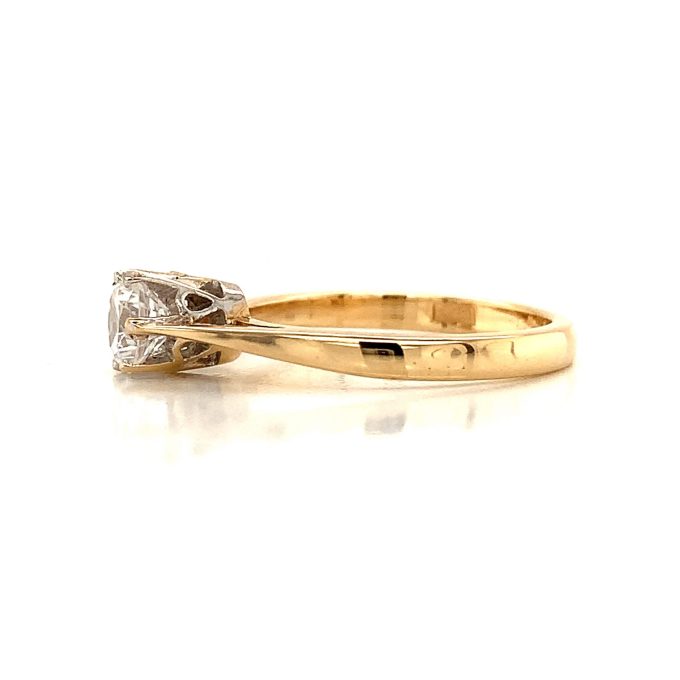 Six Claw Cubic Zirconia Solitaire Ring
