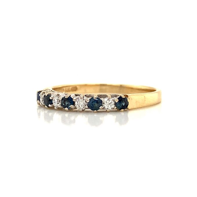 Sapphire and Diamond Eternity Ring