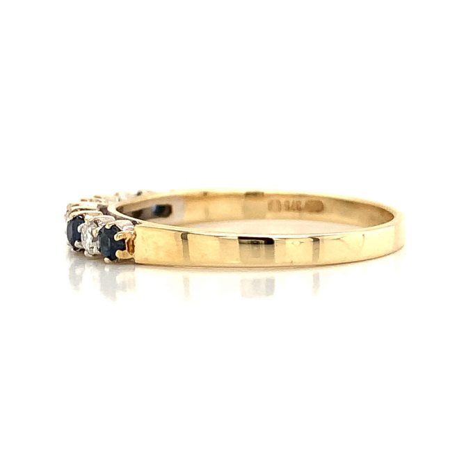Sapphire and Diamond Eternity Ring