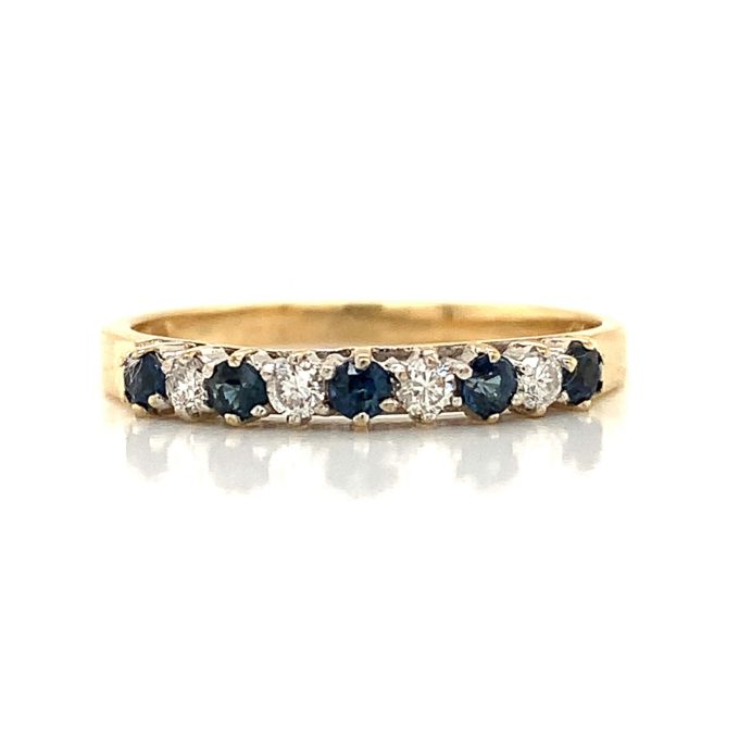 Sapphire and Diamond Eternity Ring
