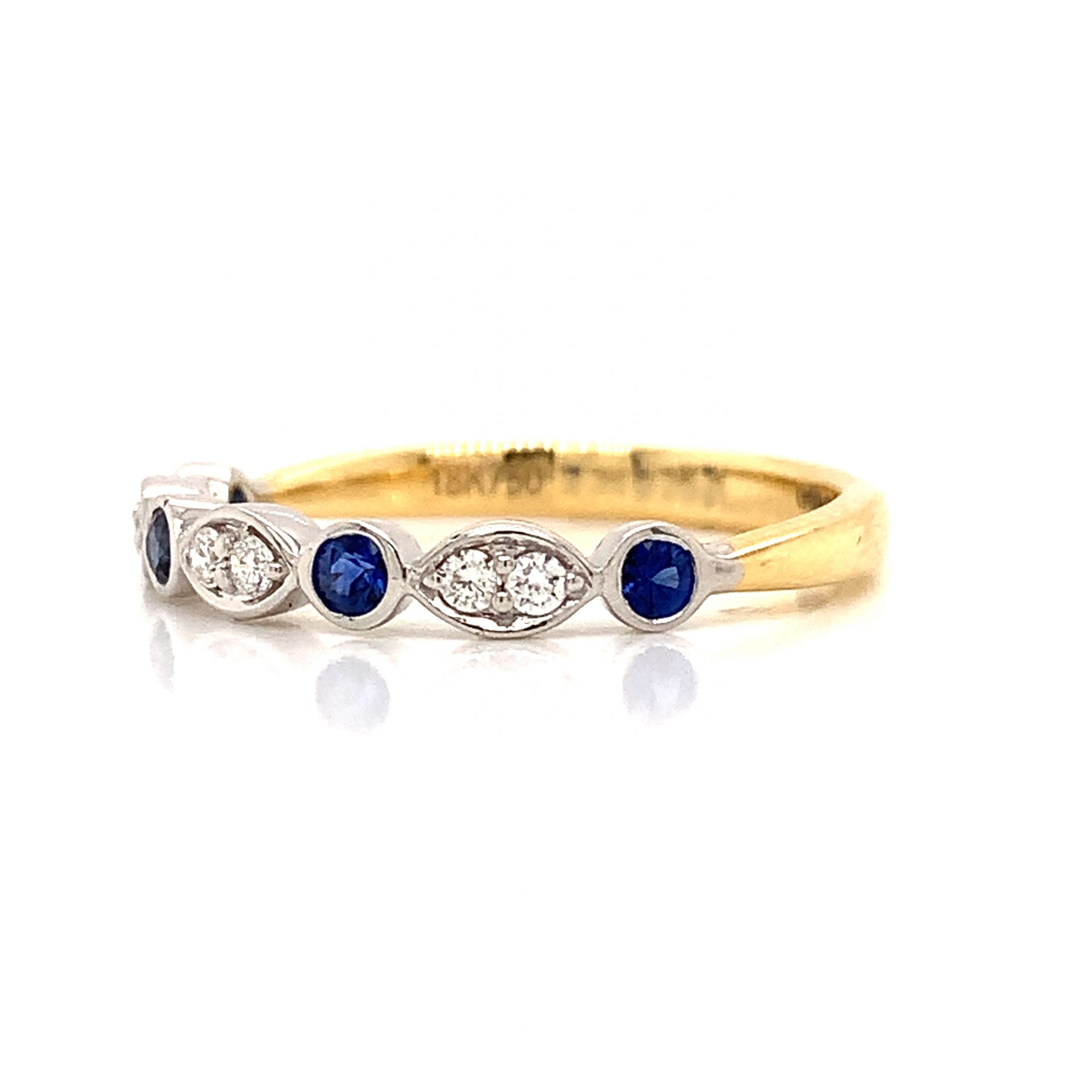 Sapphire and Diamond Eternity Ring
