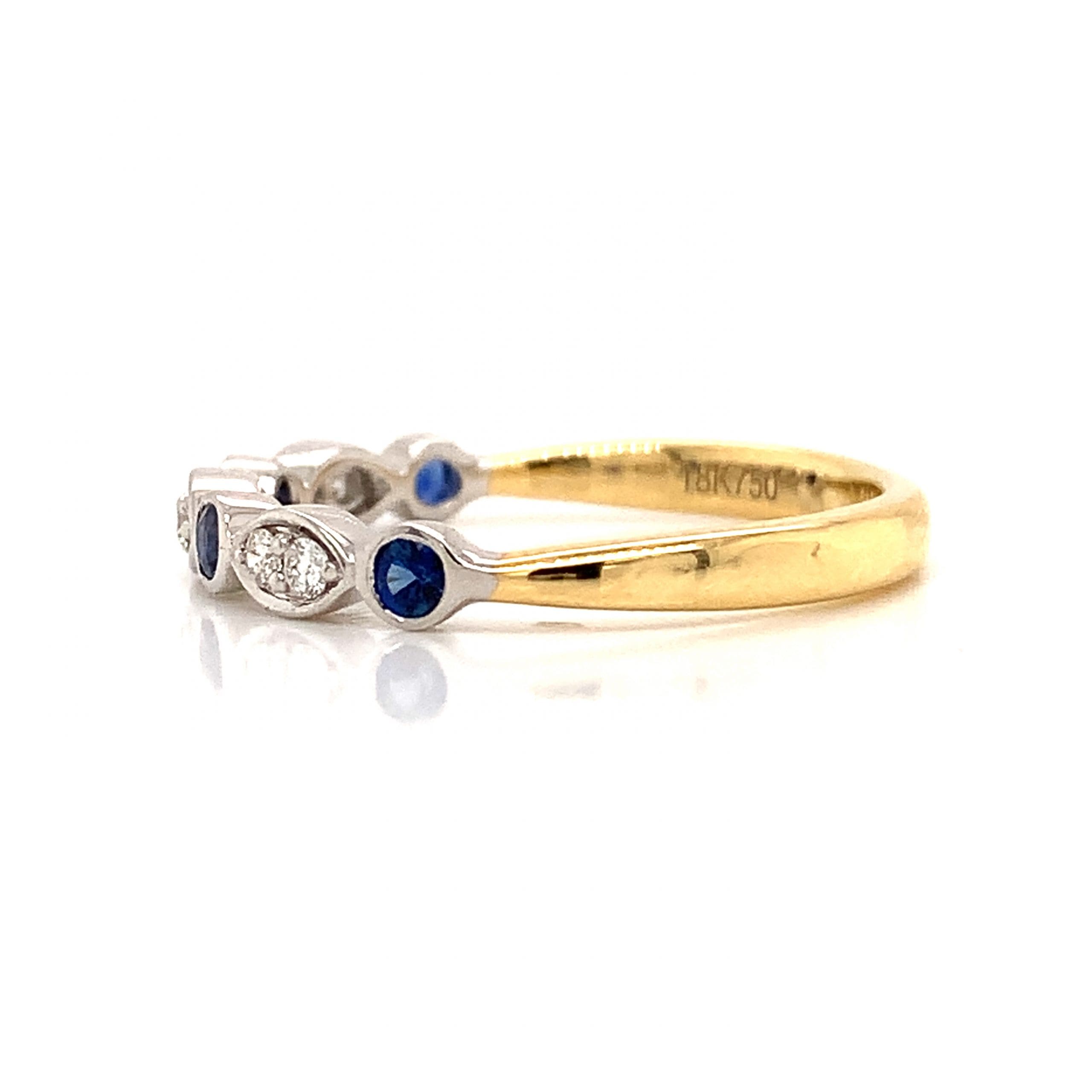 Sapphire and Diamond Eternity Ring