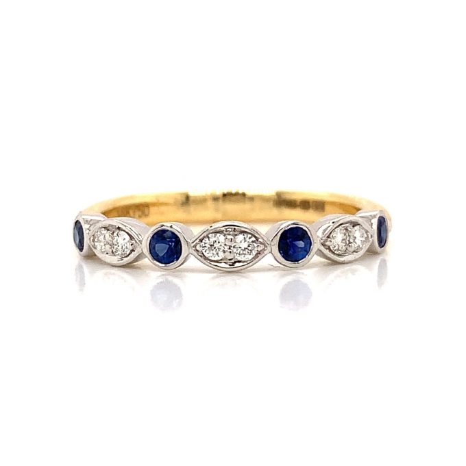 Sapphire and Diamond Eternity Ring