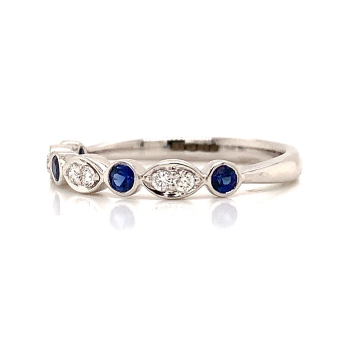 Sapphire and Diamond Eternity Ring