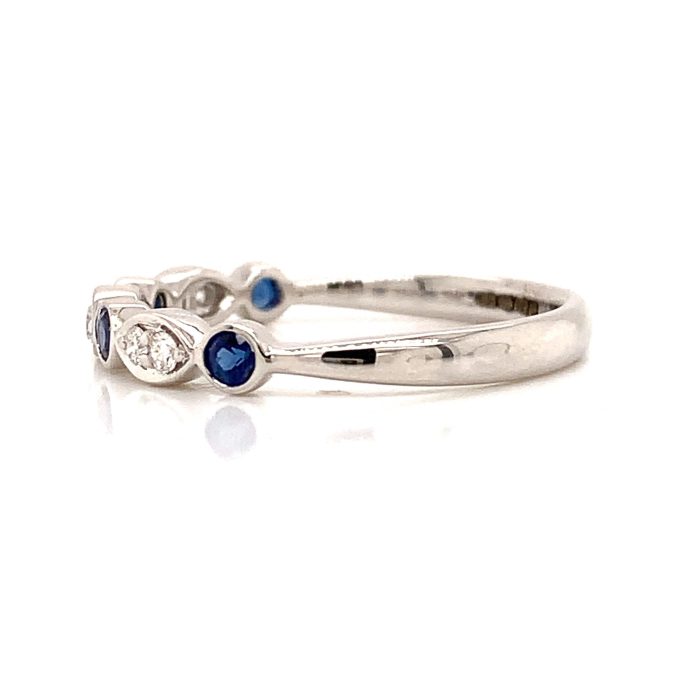 Sapphire and Diamond Eternity Ring