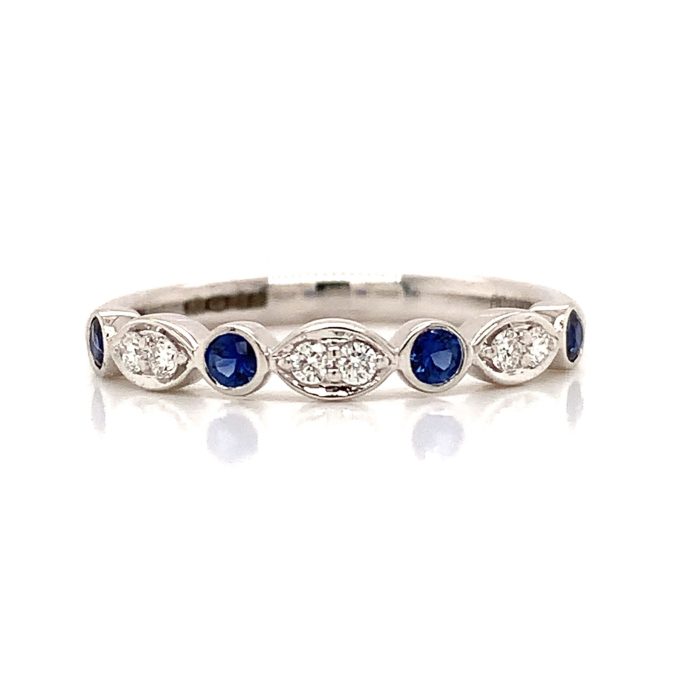 Sapphire and Diamond Eternity Ring