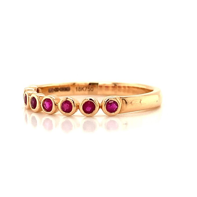 Rose Gold and Ruby Eternity Ring
