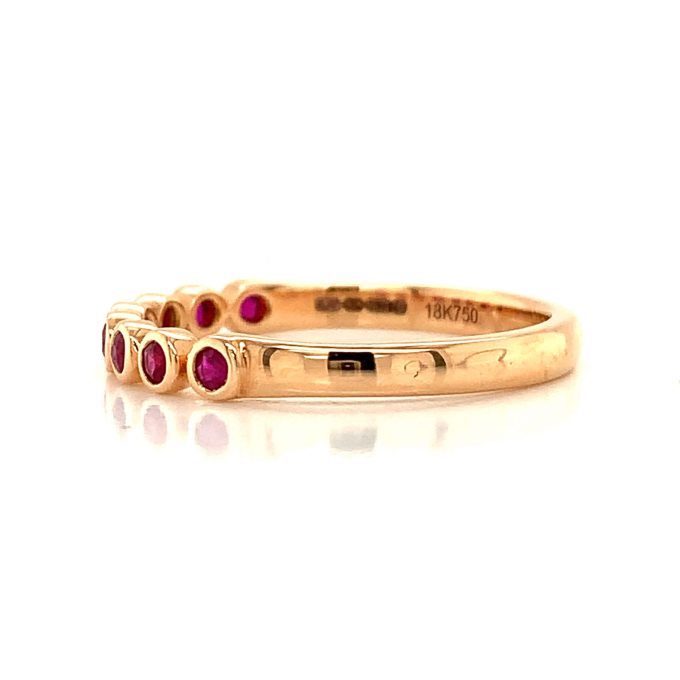 Rose Gold and Ruby Eternity Ring