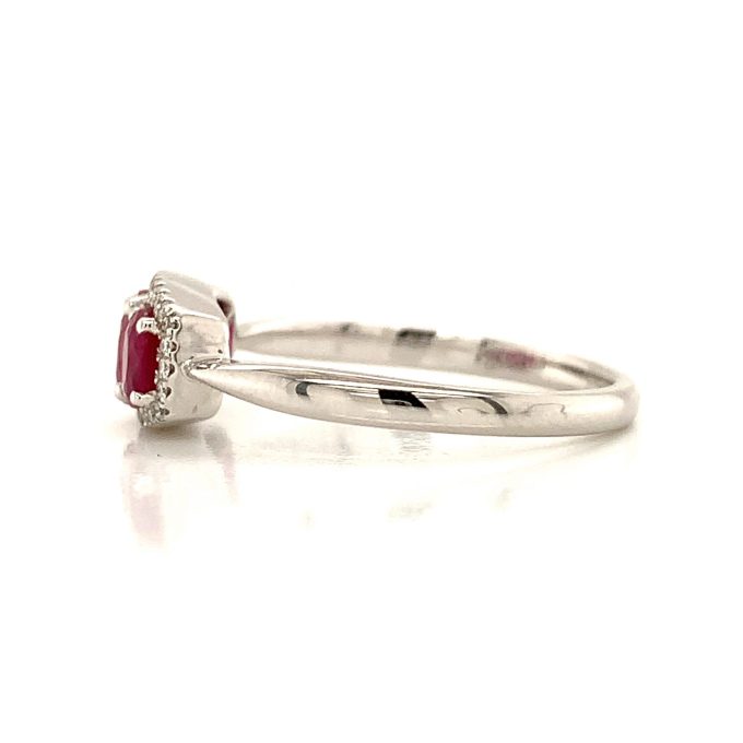 Ruby and Diamond Trilogy Ring