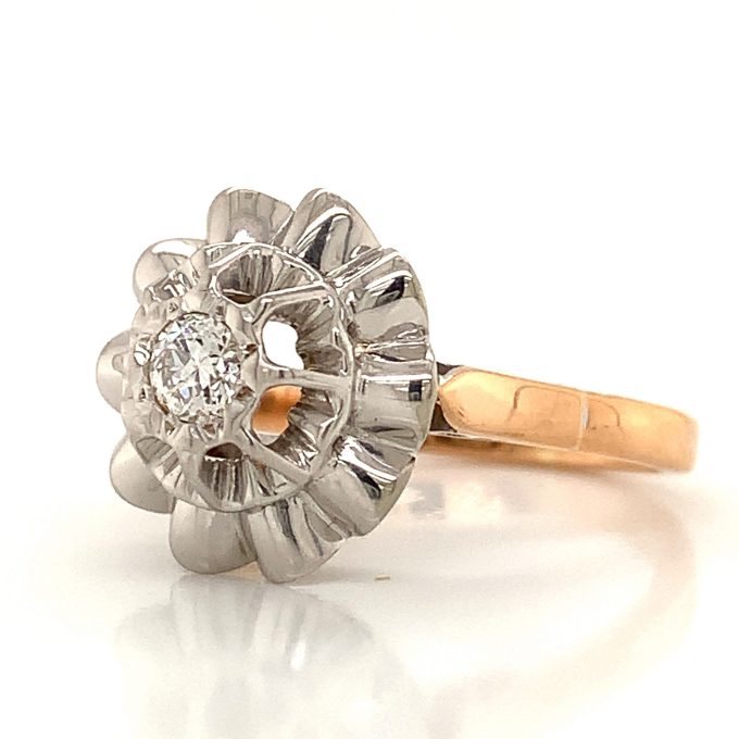 Vintage Diamond Solitaire Ring