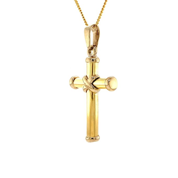 Modern Gold Cross and Chain