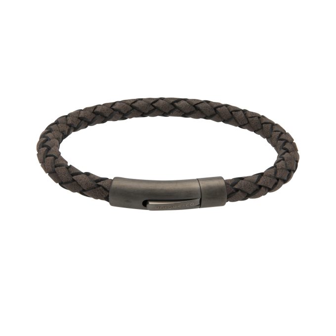 Unique Moro Brown Leather Bracelet 19cm