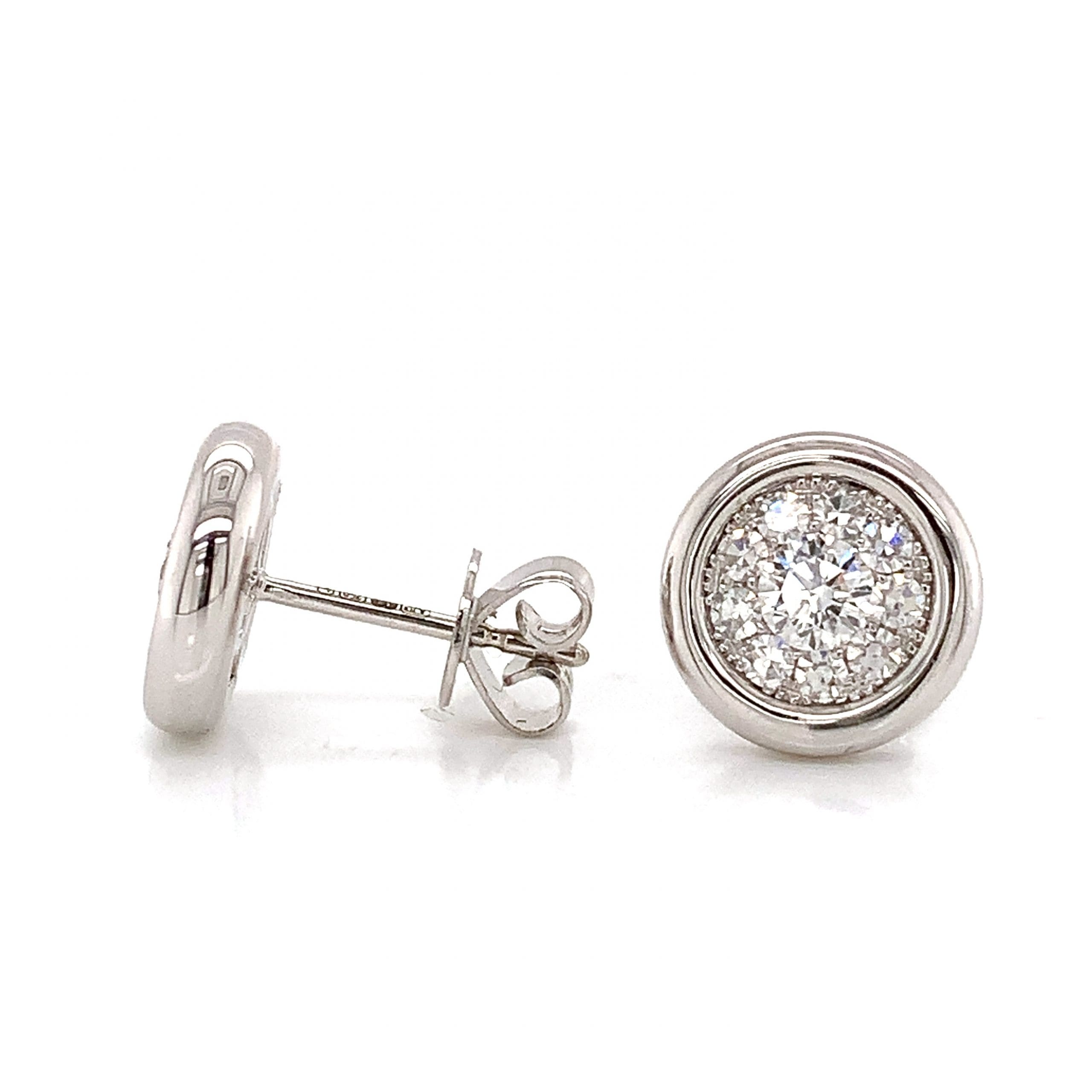 Illusion Diamond Stud Earrings - 1.70ct Appearance