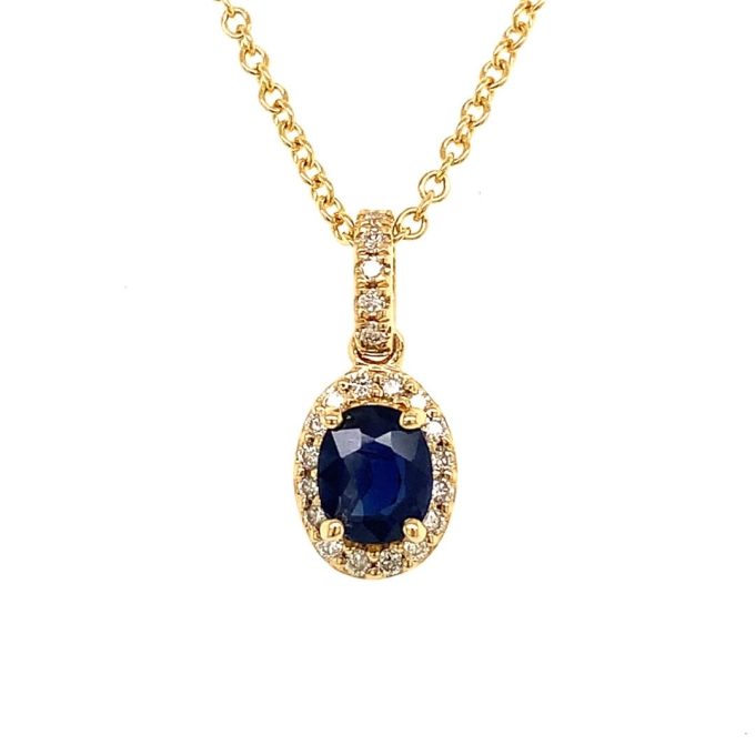 0.60ct Sapphire and Diamond Necklace