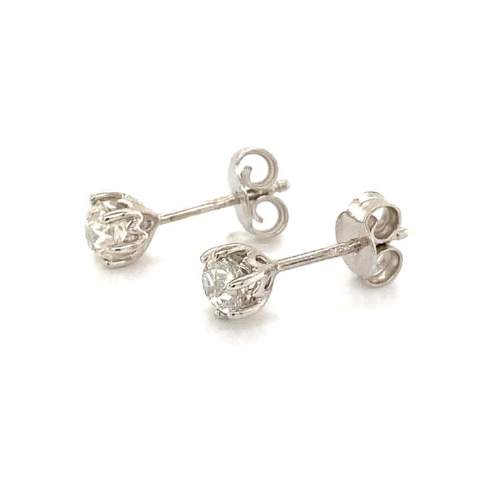 0.86ct Diamond Six Claw Stud Earrings