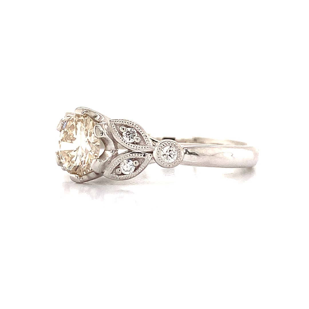 0.80ct Round Cut Diamond Solitaire Ring