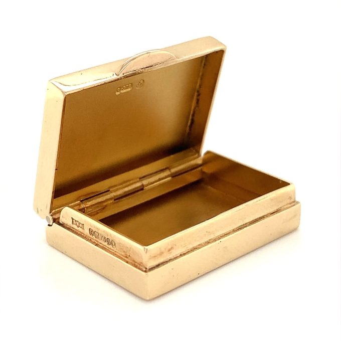 Dunhill 9ct Gold Small Hinged Box