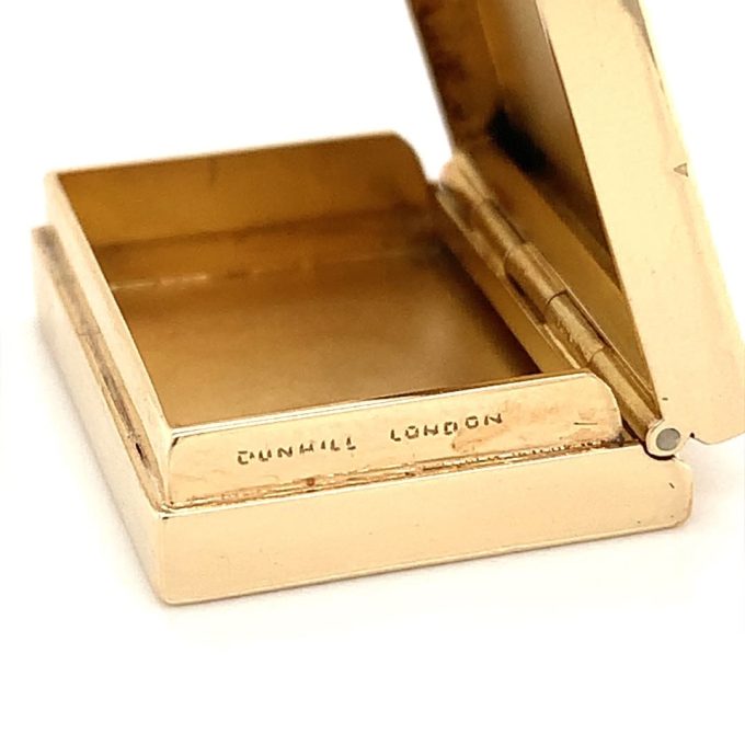 Dunhill 9ct Gold Small Hinged Box