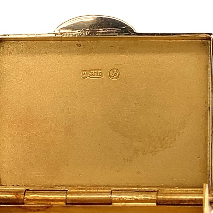 Dunhill 9ct Gold Small Hinged Box
