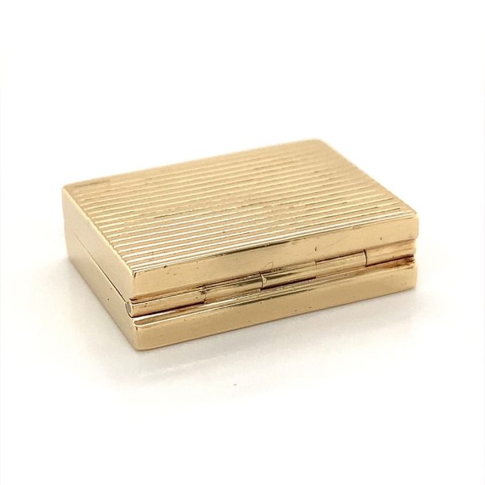 Dunhill 9ct Gold Small Hinged Box