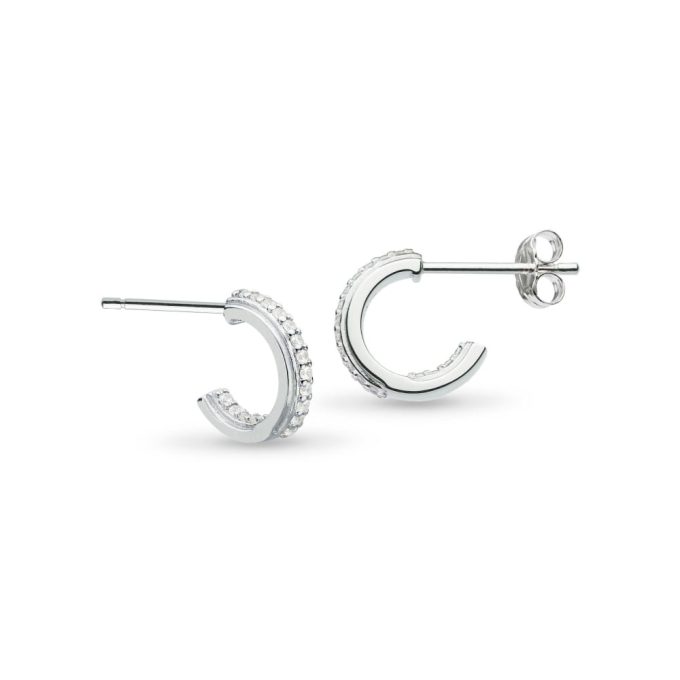 Kit Heath CZ Eclipse Hoop Earrings
