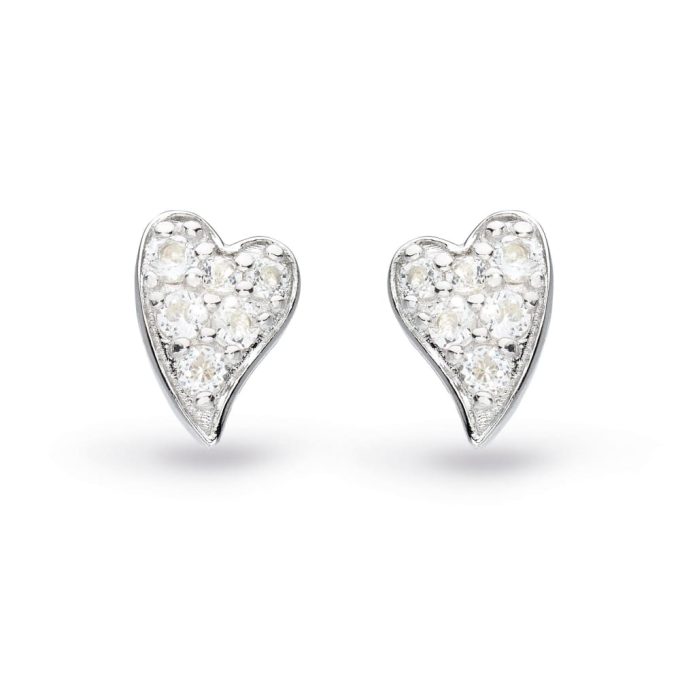 Kit Heath Lust Heart White Topaz Earrings