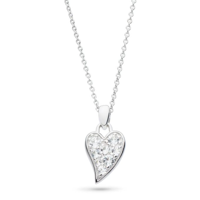 Kit Heath Small Desire White Topaz Heart Necklace