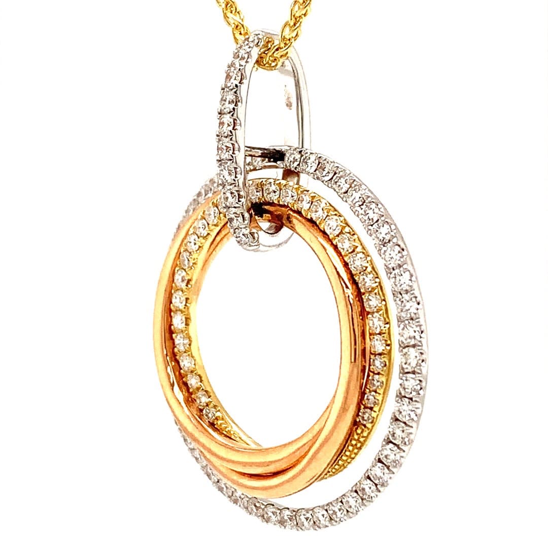 Multi Hoop Diamond Necklace