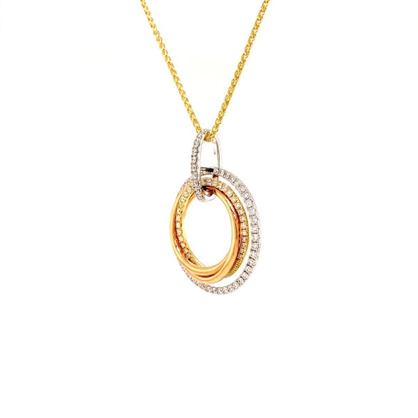 Multi Hoop Diamond Necklace