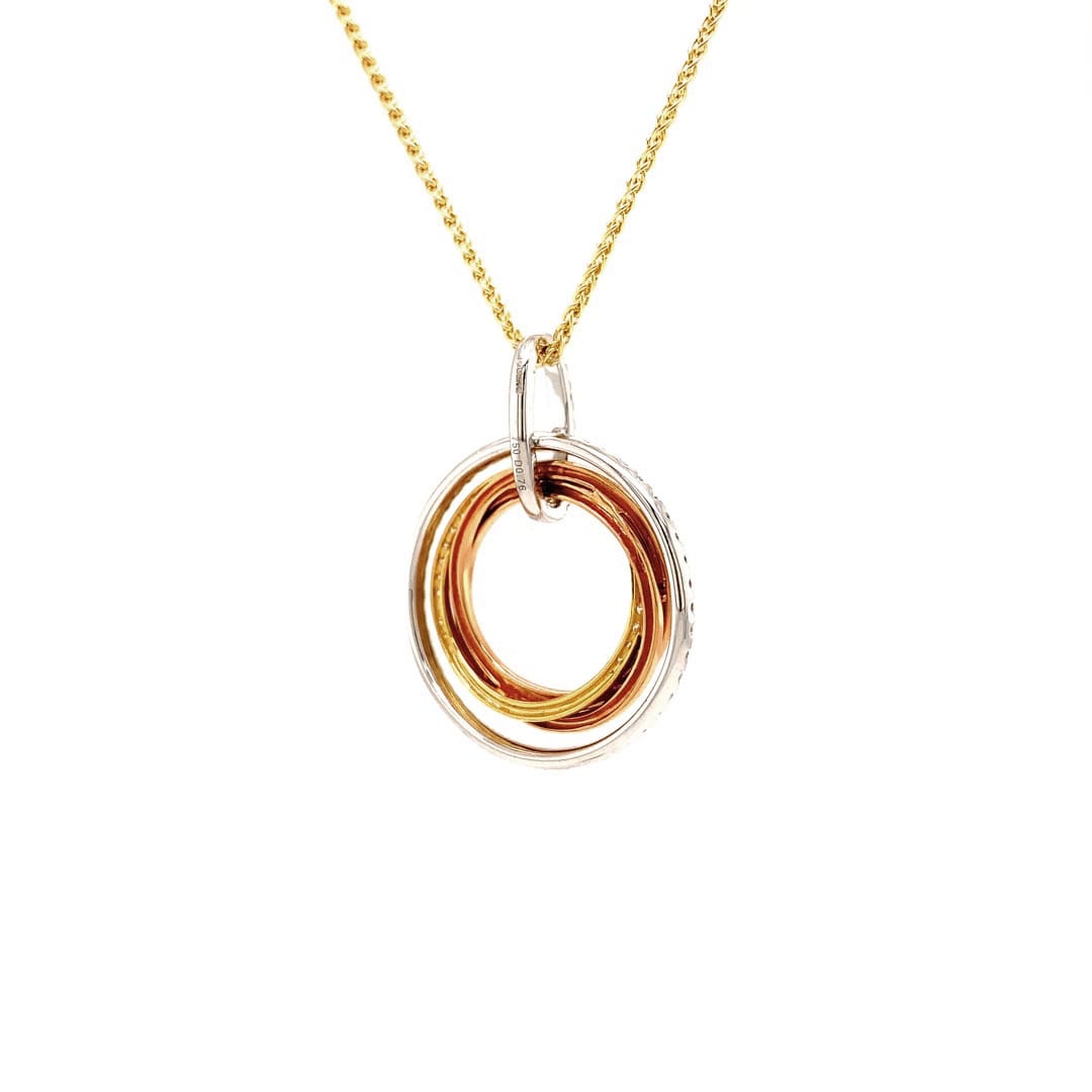 Multi Hoop Diamond Necklace