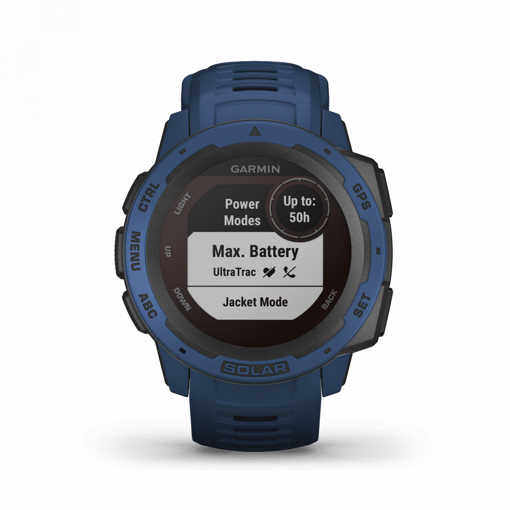 Garmin Instinct Solar GPS Tidal Blue Watch