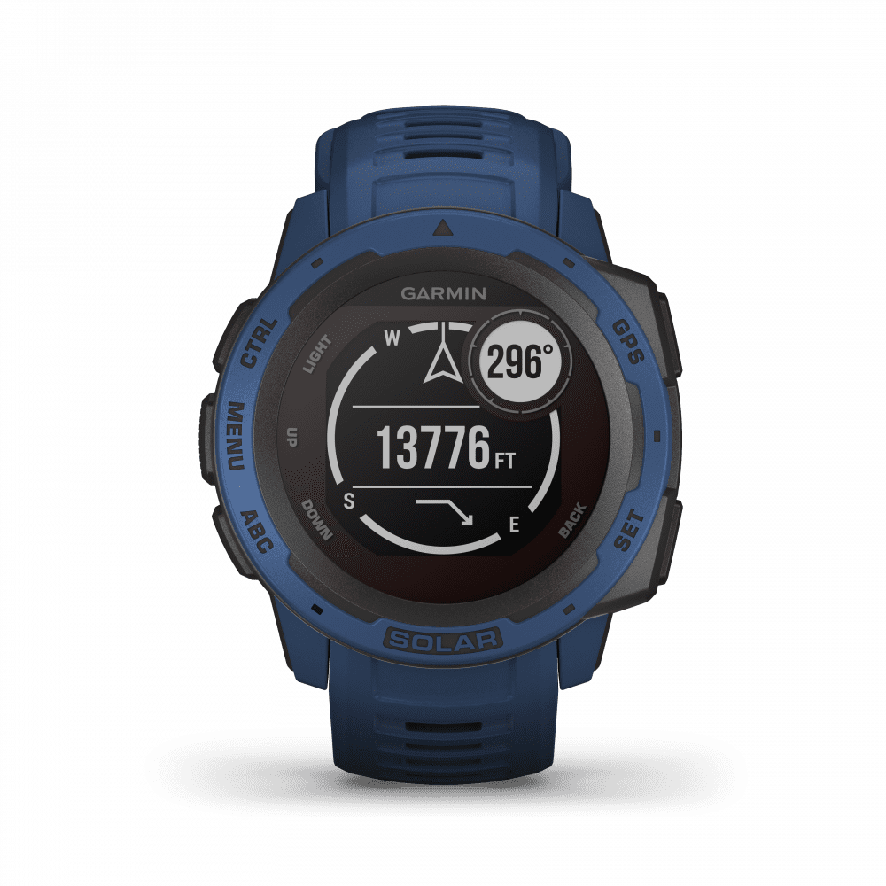 Garmin Instinct Solar GPS Tidal Blue Watch