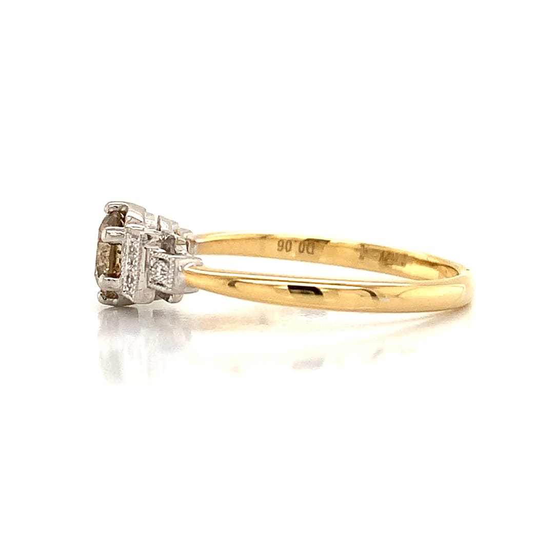 0.50ct Champagne Diamond Solitaire Ring