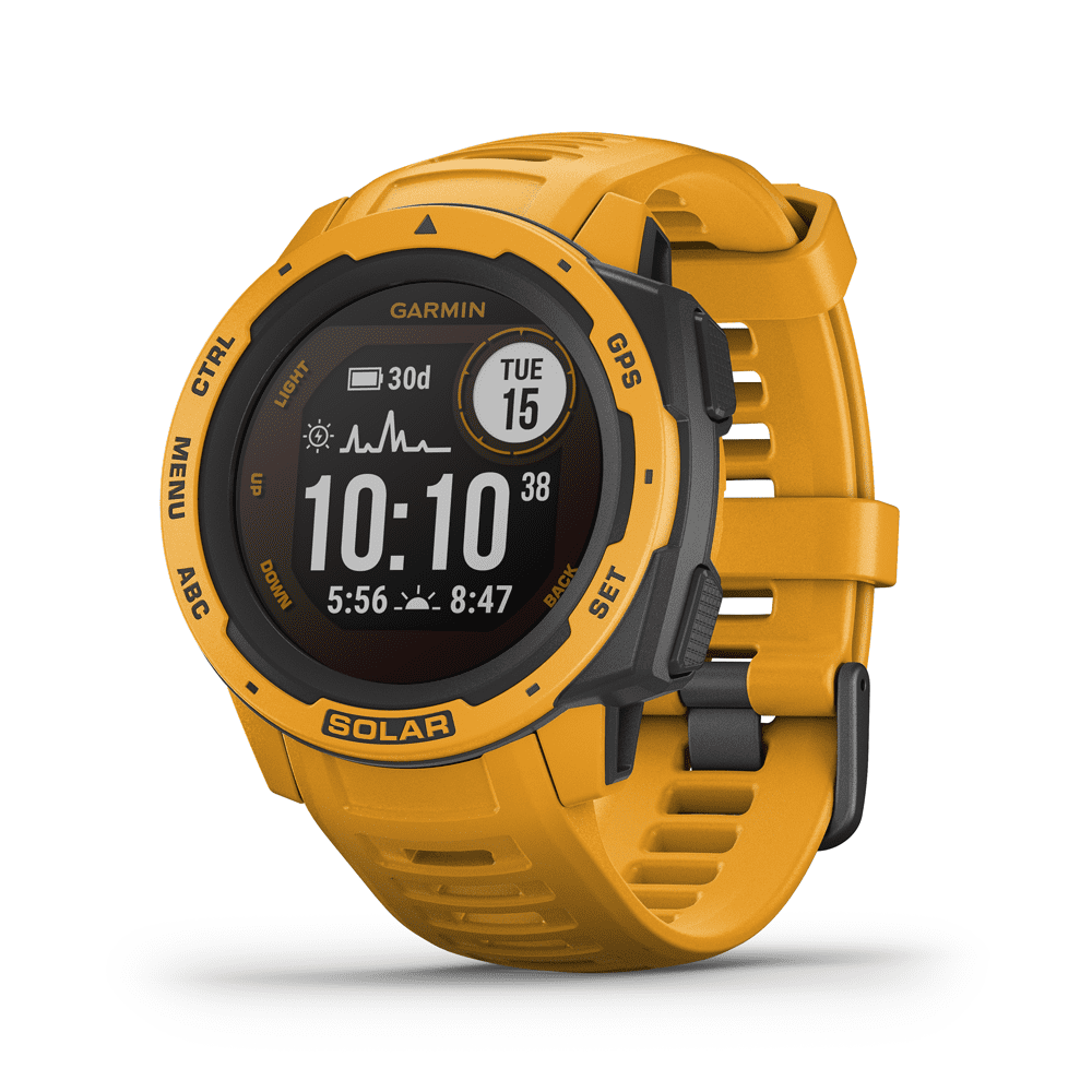 Garmin Instinct Solar GPS Sunburst Yellow Watch