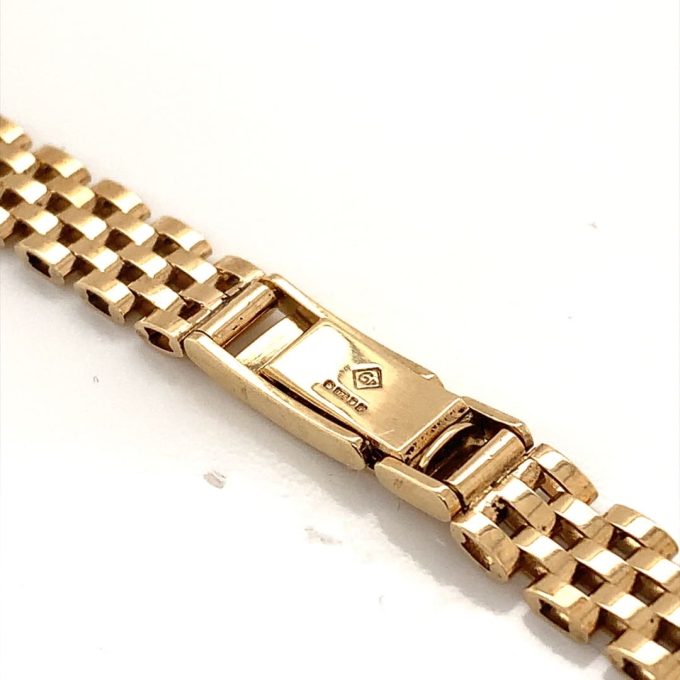 9ct Gold Ladies Watch Bracelet - 12mm