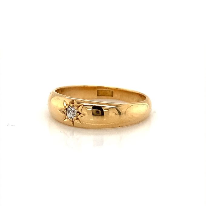 Antique Diamond Set Bombe Ring