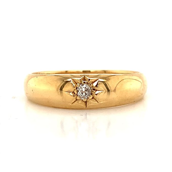 Antique Diamond Set Bombe Ring