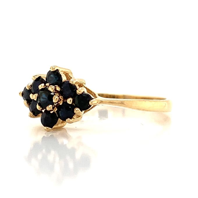 Sapphire Cluster Dress Ring