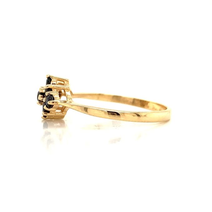 Sapphire Cluster Dress Ring