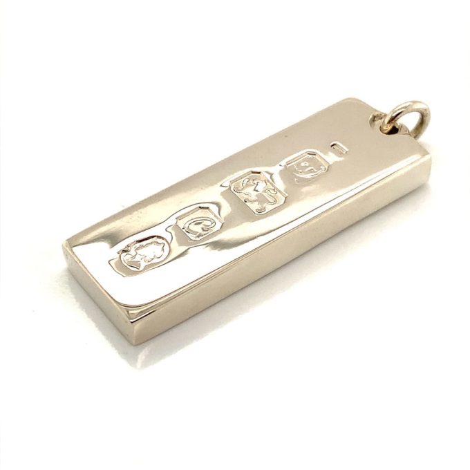 Sterling Silver Feature Hallmark Ingot