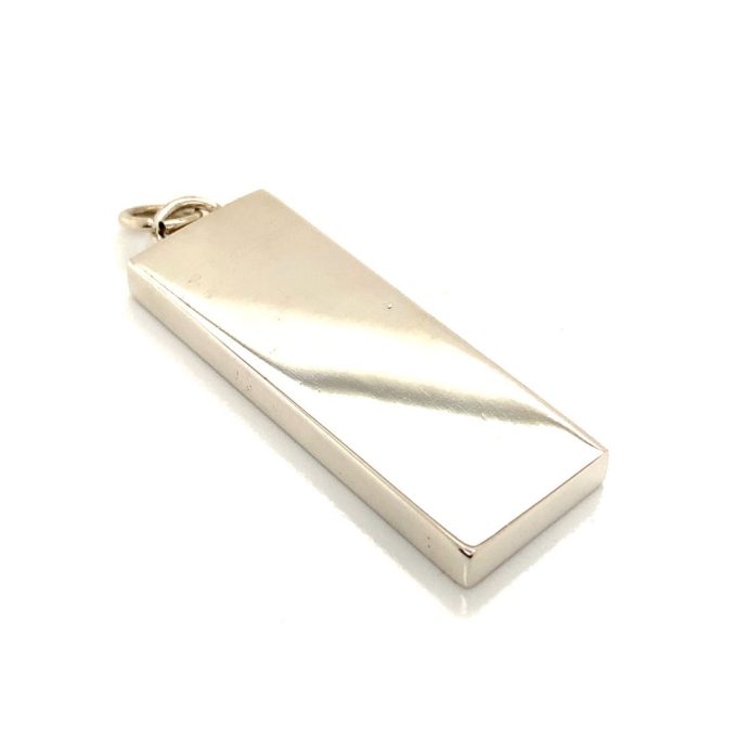 Sterling Silver Feature Hallmark Ingot Pendant