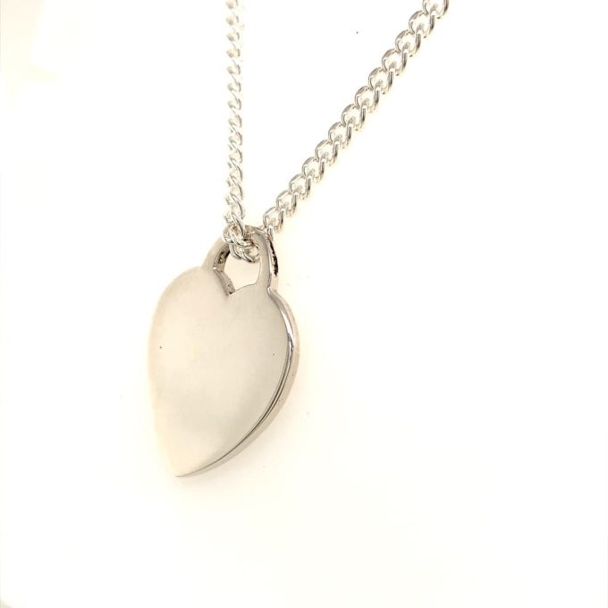 Tiffany & Co. Silver Heart Tag Necklace