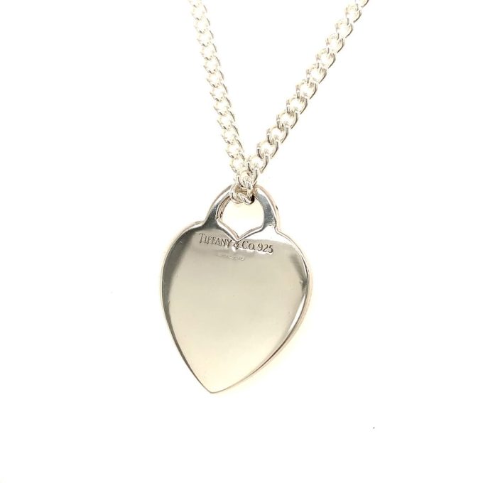 Tiffany & Co. Silver Heart Tag Necklace