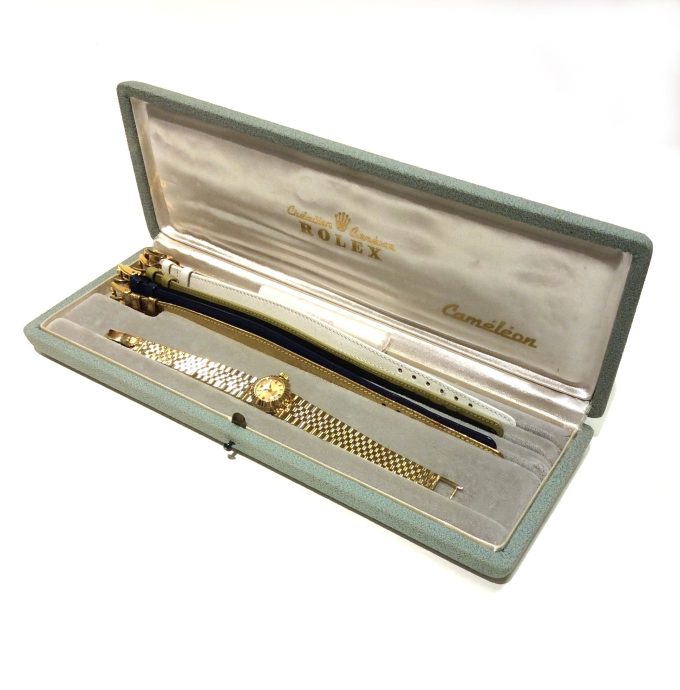 Ladies Rolex 18ct Gold Orchid Cameleon 1960's Watch