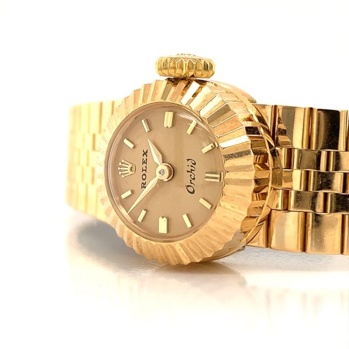 Ladies Rolex 18ct Gold Orchid Cameleon 1960's Watch