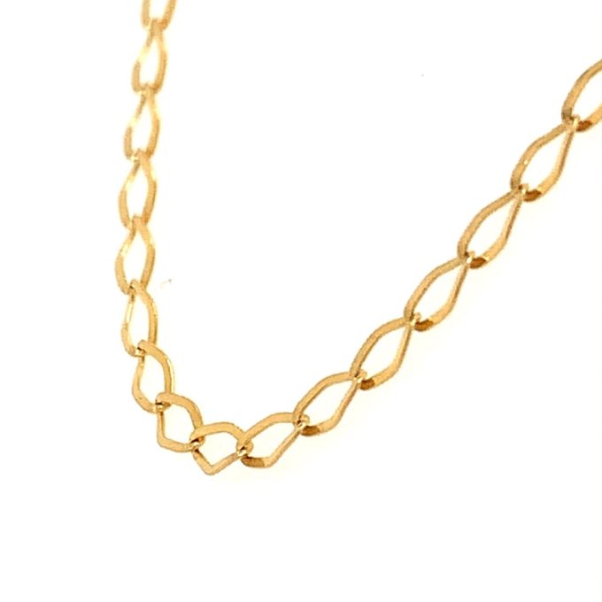 9ct Gold Fine Open Link Curb Chain